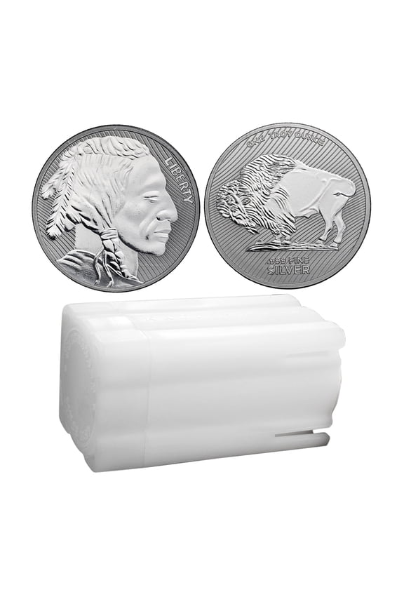 1 oz Silver Buffalo Round - Reverse Proof - Tube of 20