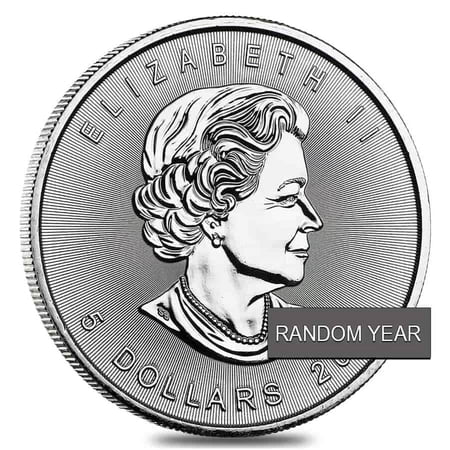 1 oz Silver Canadian Maple Leaf BU (Random Year)