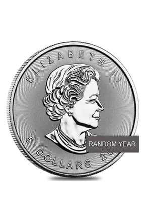1 oz Silver Canadian Maple Leaf BU (Random Year)