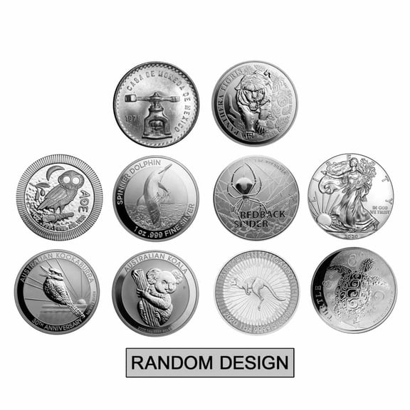 1 oz Silver Coin - Random Mint - Lot of 10