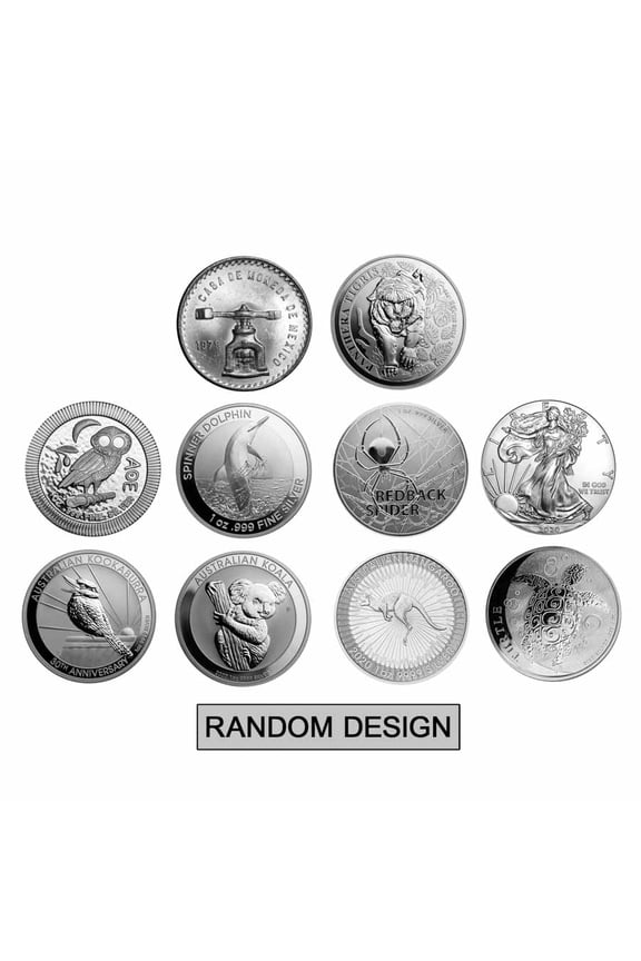 1 oz Silver Coin - Random Mint - Lot of 10