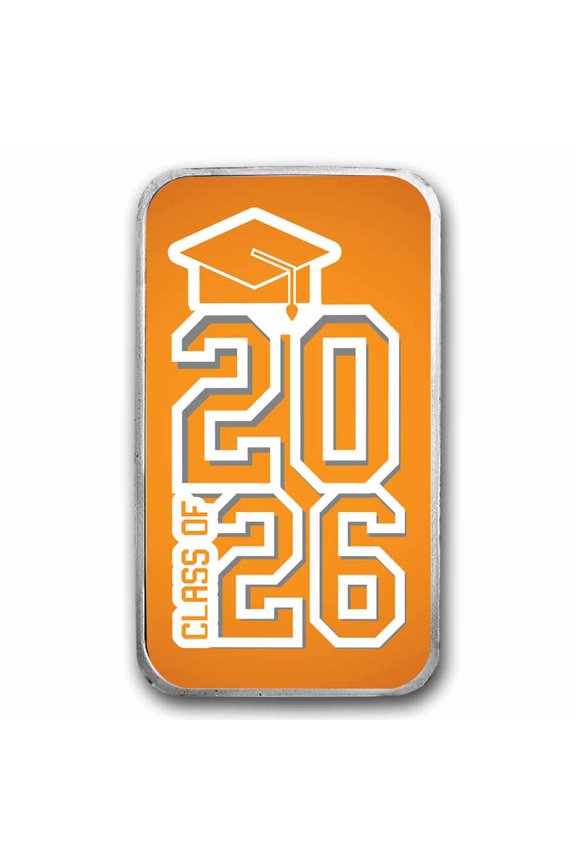 1 oz Silver Colorized Bar - APMEX (Class of 2026, Modern Design)