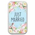 thumbnail image 1 of 1 oz Silver Colorized Bar - APMEX (Just Married, Floral), 1 of 3