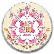 1 oz Silver Colorized Round - APMEX 2026 Baby Girl