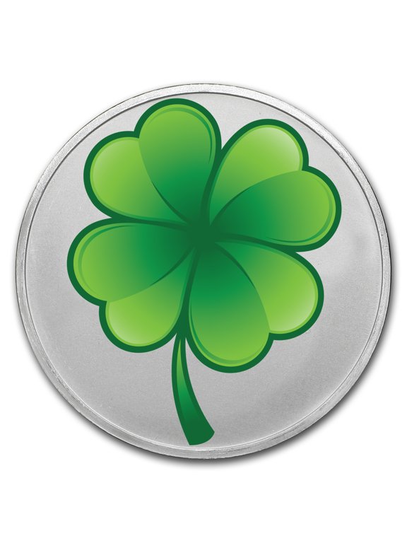 1 oz Silver Colorized Round - APMEX (4-Leaf Clover)