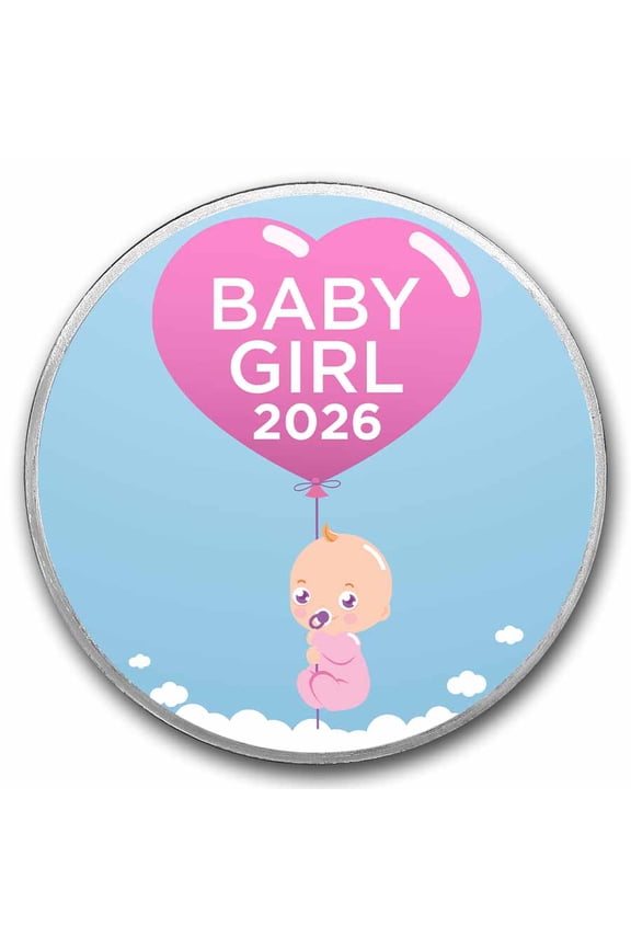 1 oz Silver Colorized Round - APMEX (Baby Girl, 2026)