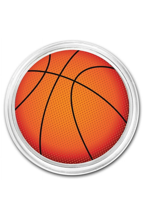 1 oz Silver Colorized Round - APMEX (Basketball)