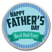 1 oz Silver Colorized Round - APMEX Best Dad Ever, Pinstripes