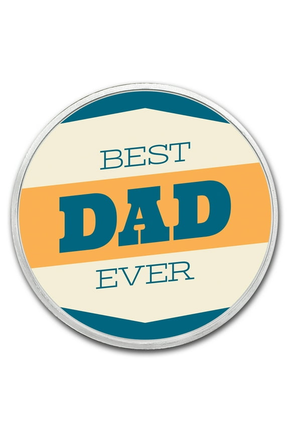1 oz Silver Colorized Round - APMEX (Best Dad Ever)