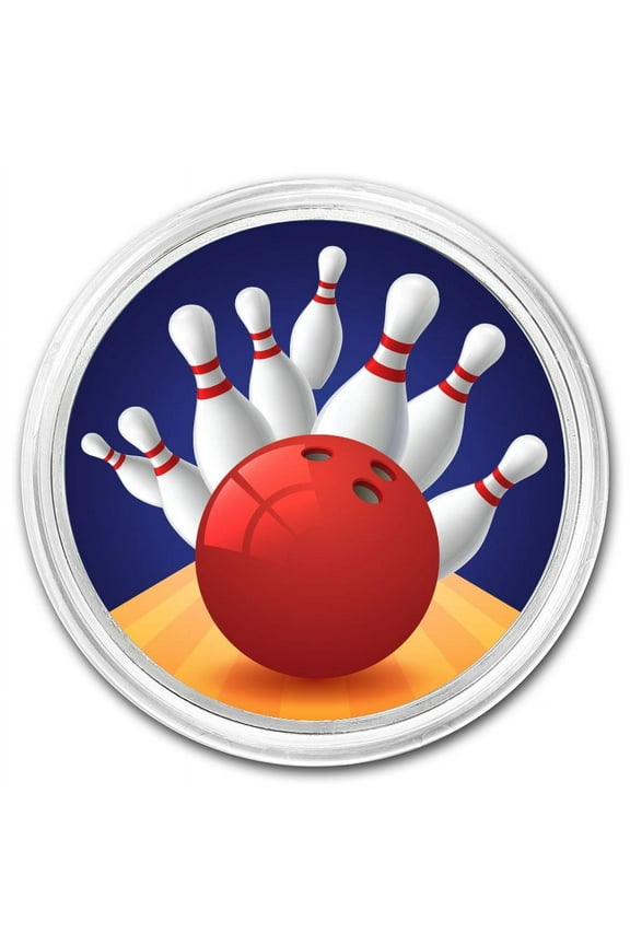 1 oz Silver Colorized Round - APMEX (Bowling)