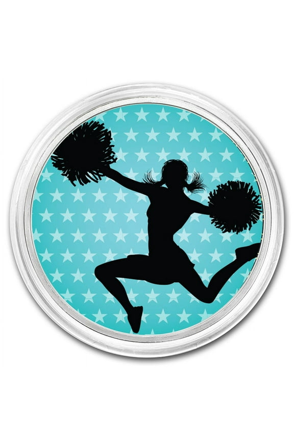 1 oz Silver Colorized Round - APMEX (Cheerleader)