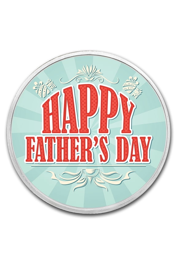 1 oz Silver Colorized Round - APMEX (Father's Day Celebration)