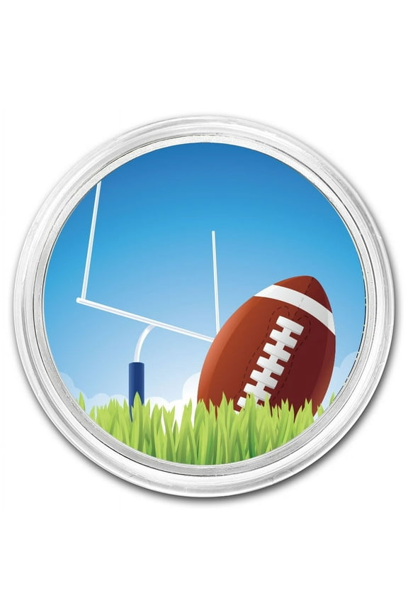 1 oz Silver Colorized Round - APMEX (Football)