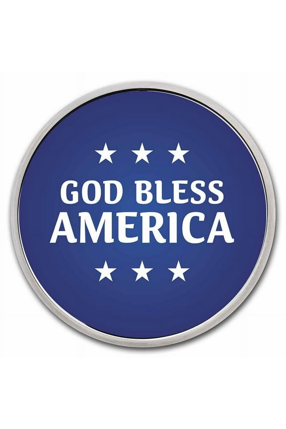 1 oz Silver Colorized Round - APMEX (God Bless America, Blue)