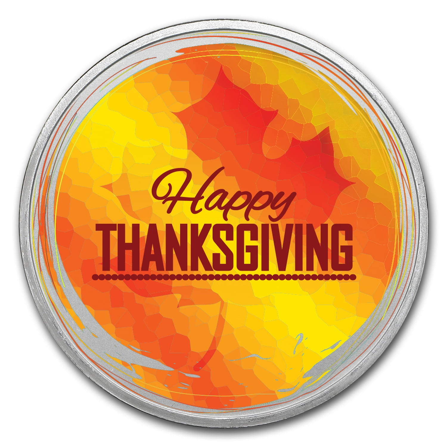 Thanksgiving Silver Rounds 1 oz Silver Colorized Round - APMEX (Happy Thanksgiving) - Walmart.com