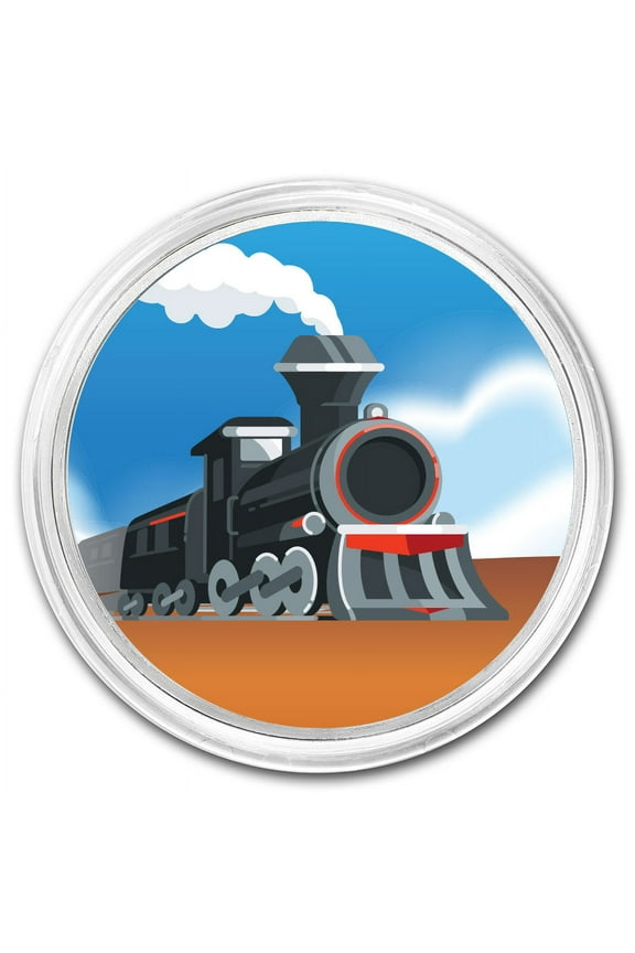 1 oz Silver Colorized Round - APMEX (Locomotive)