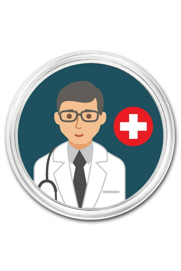 1 oz Silver Colorized Round - APMEX (Male Doctor)