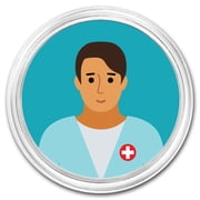 1 oz Silver Colorized Round - APMEX Male Nurse