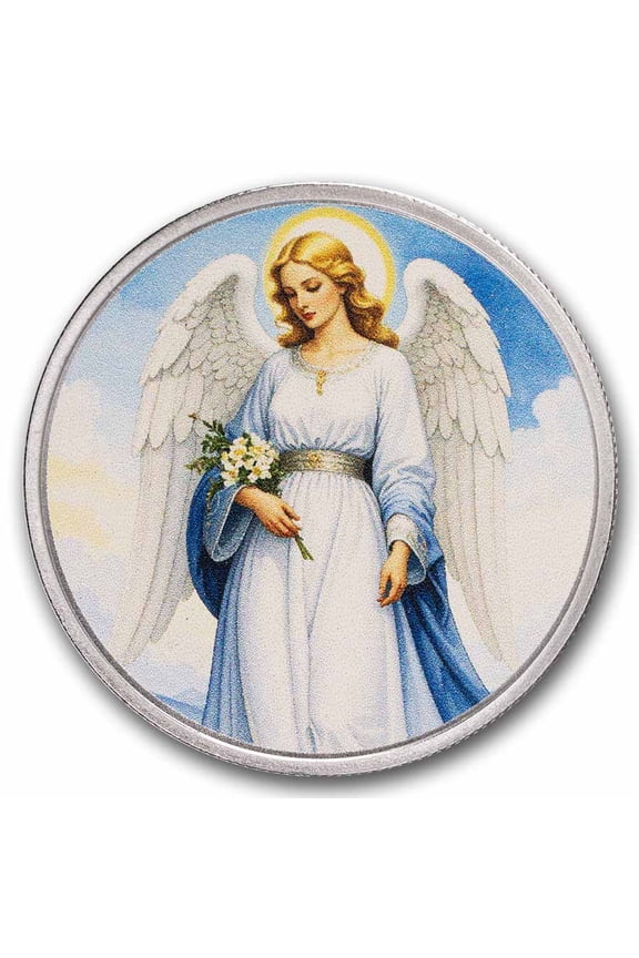 1 oz Silver Colorized Round - APMEX (Peaceful Heavenly Angel)