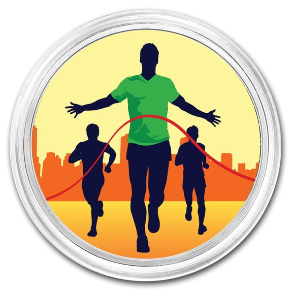 1 oz Silver Colorized Round - APMEX (Running)