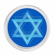 1 oz Silver Colorized Round - APMEX Star of David