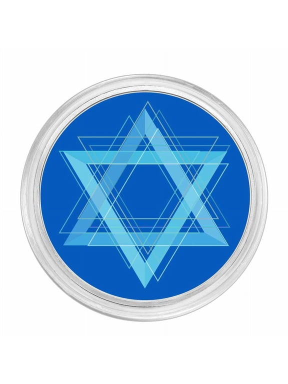 1 oz Silver Colorized Round - APMEX (Star of David)