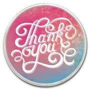 1 oz Silver Colorized Round - APMEX Thank You - Elegant