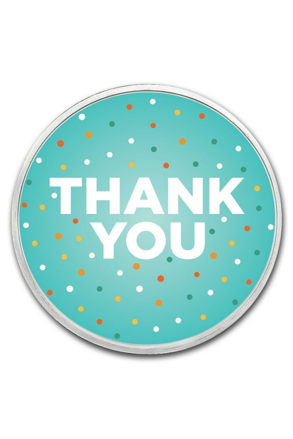 1 oz Silver Colorized Round - APMEX (Thank You - Modern)