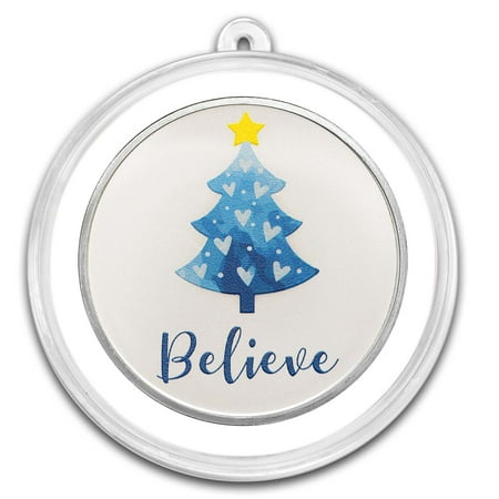 1 oz Silver Colorized Round - "Believe"