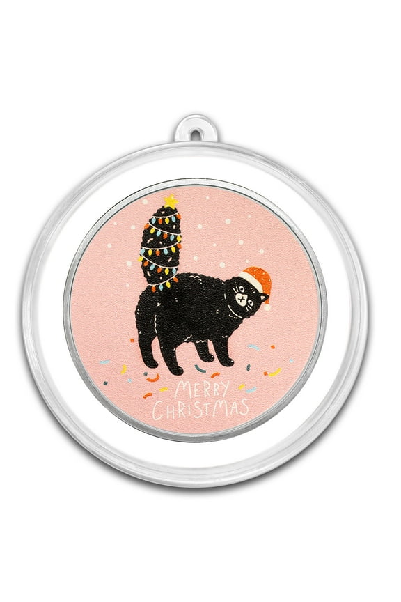 1 oz Silver Colorized Round - Cat: Dear Santa, Define "Good"
