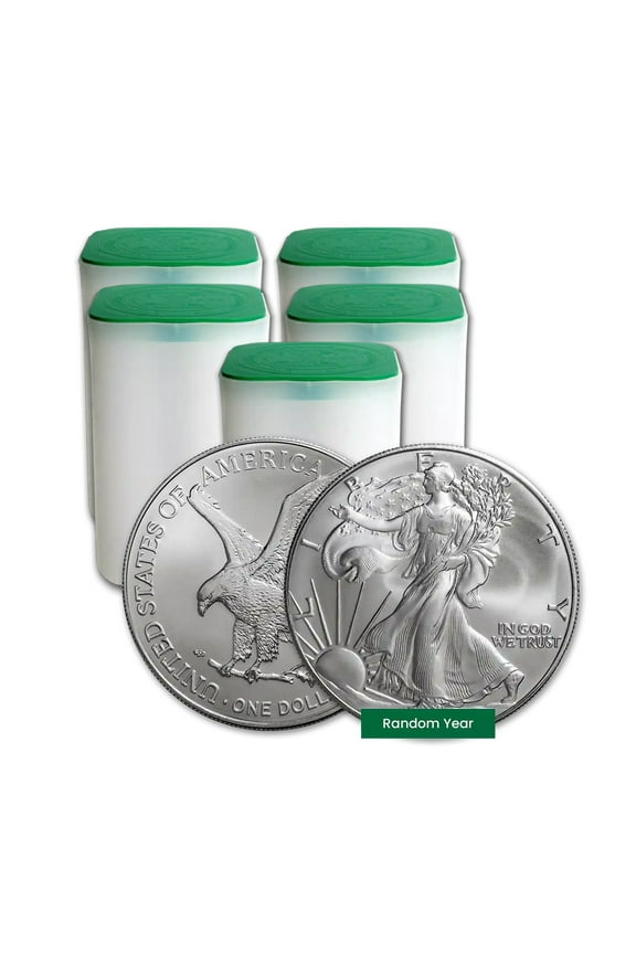1 oz Silver Eagle Coin BU - Random Year - Lot of 100