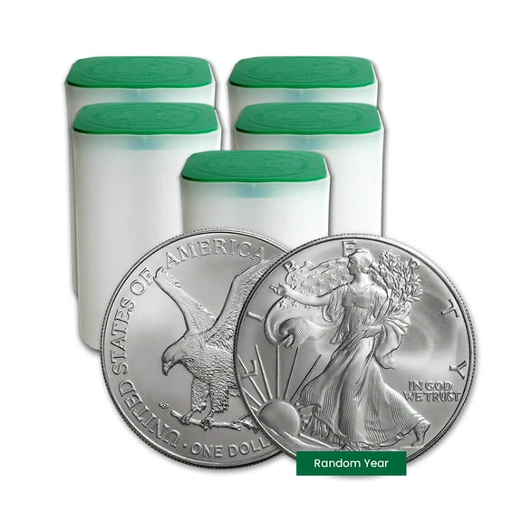 1 oz Silver Eagle Coin BU - Random Year - Lot of 100