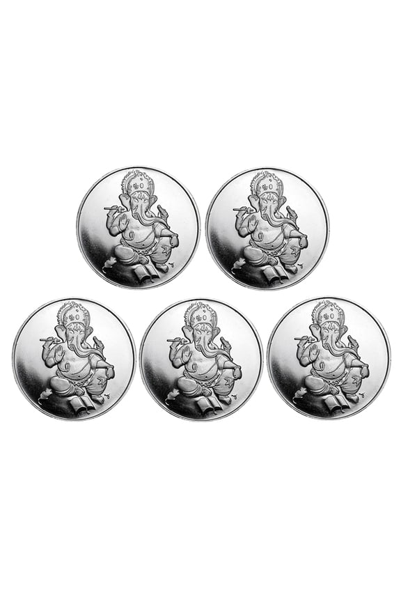 1 oz Silver Ganesha Round - Lot of 5