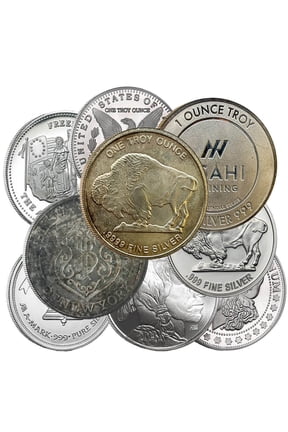 1 oz Silver Generic Rounds .999 Fine (Varied Condition)