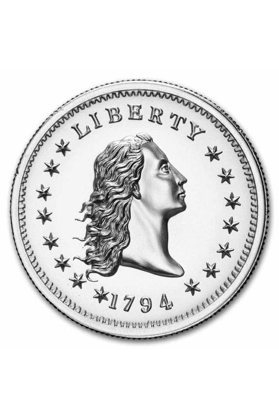 1 oz Silver High Relief Round - 1794 Flowing Hair Dollar