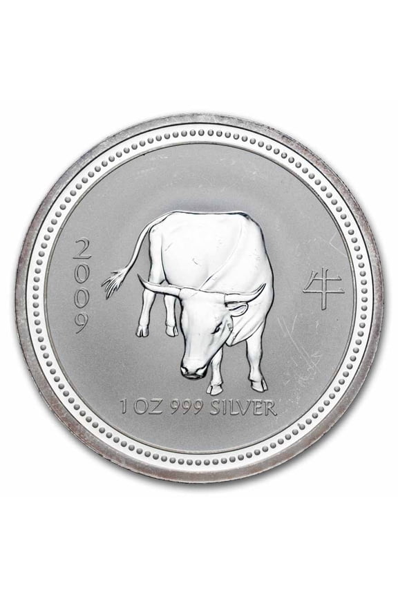 1 oz Silver Lunar Coin Series I (Abrasions)