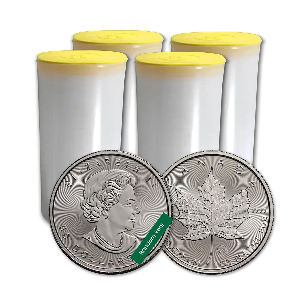 ROYAL CANADIAN MINT 1 oz Silver Maple Leaf Coin - Random Year (Lot of 100)