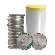 1 oz Silver Maple Leaf Coin - Random Year - Tube of 25 Coins