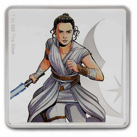 1 oz Silver Medallion - Star Wars Allies: Rey & BB-8