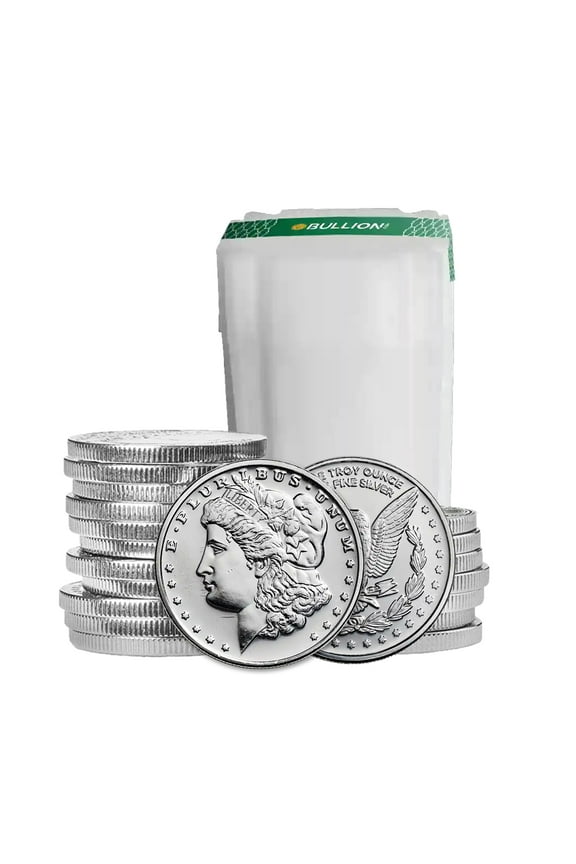 1 oz Silver Morgan Dollar Design Round - Tube of 20