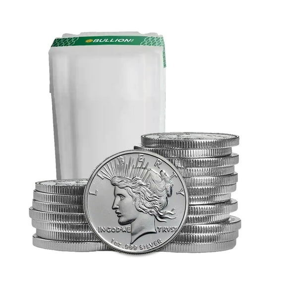 1 oz Silver Peace Dollar Round - Tube of 20 Rounds