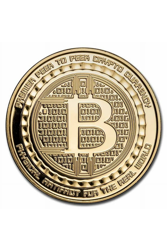 1 oz Silver Proof Gold Gilded Round - Bitcoin | QR Code