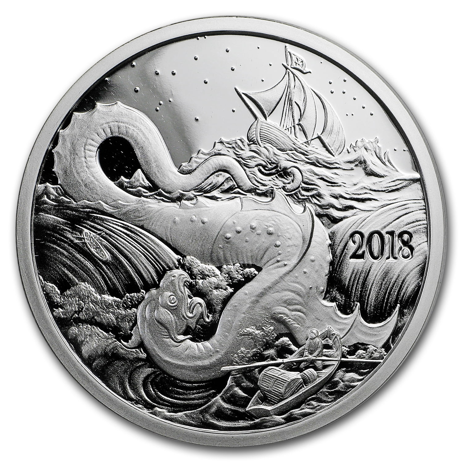 1 oz Silver Proof Round - 2018 Silverbug Island Leviathan