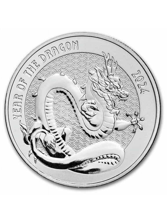 Collectible 1 oz Silver Round - 2024 APMEX Year of the Dragon (Series 2)