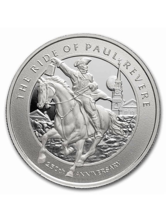 1 oz Silver Round - 250th Anniversary of Paul Revere's Ride