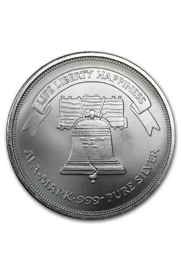 1 oz Silver Round - A-Mark Liberty Bell