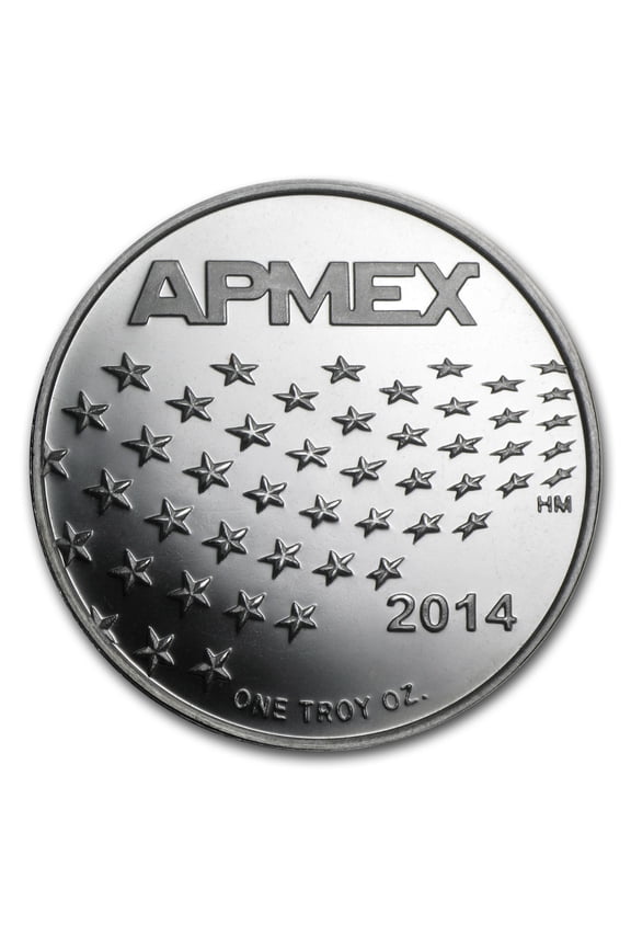 1 oz Silver Round - APMEX (2014 Stars and Stripes)