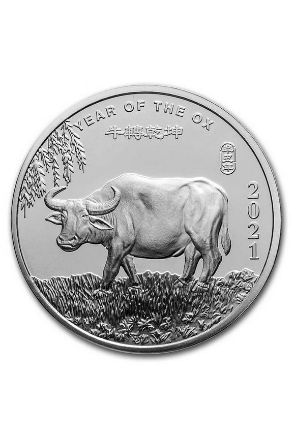 1 oz Silver Round - APMEX (2021 Year of the Ox)