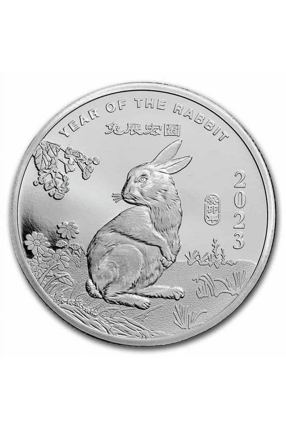 1 oz Silver Round - APMEX (2023 Year of the Rabbit)