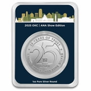 1 oz Silver Round - APMEX 25th Anniversary OKC ANA TEP